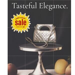 Silver Apri Handbag  SUMMER CLEARANCE SALE - MAKE ME AN OFFER!